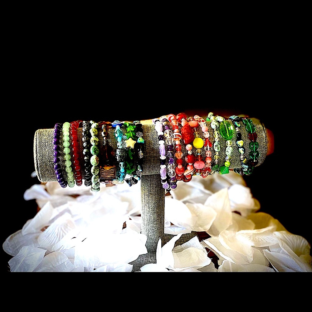 2 piece Handmade Beaded Bracelets